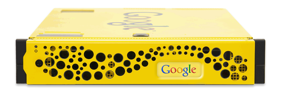 A yellow rack server that looks like a piece of cheese